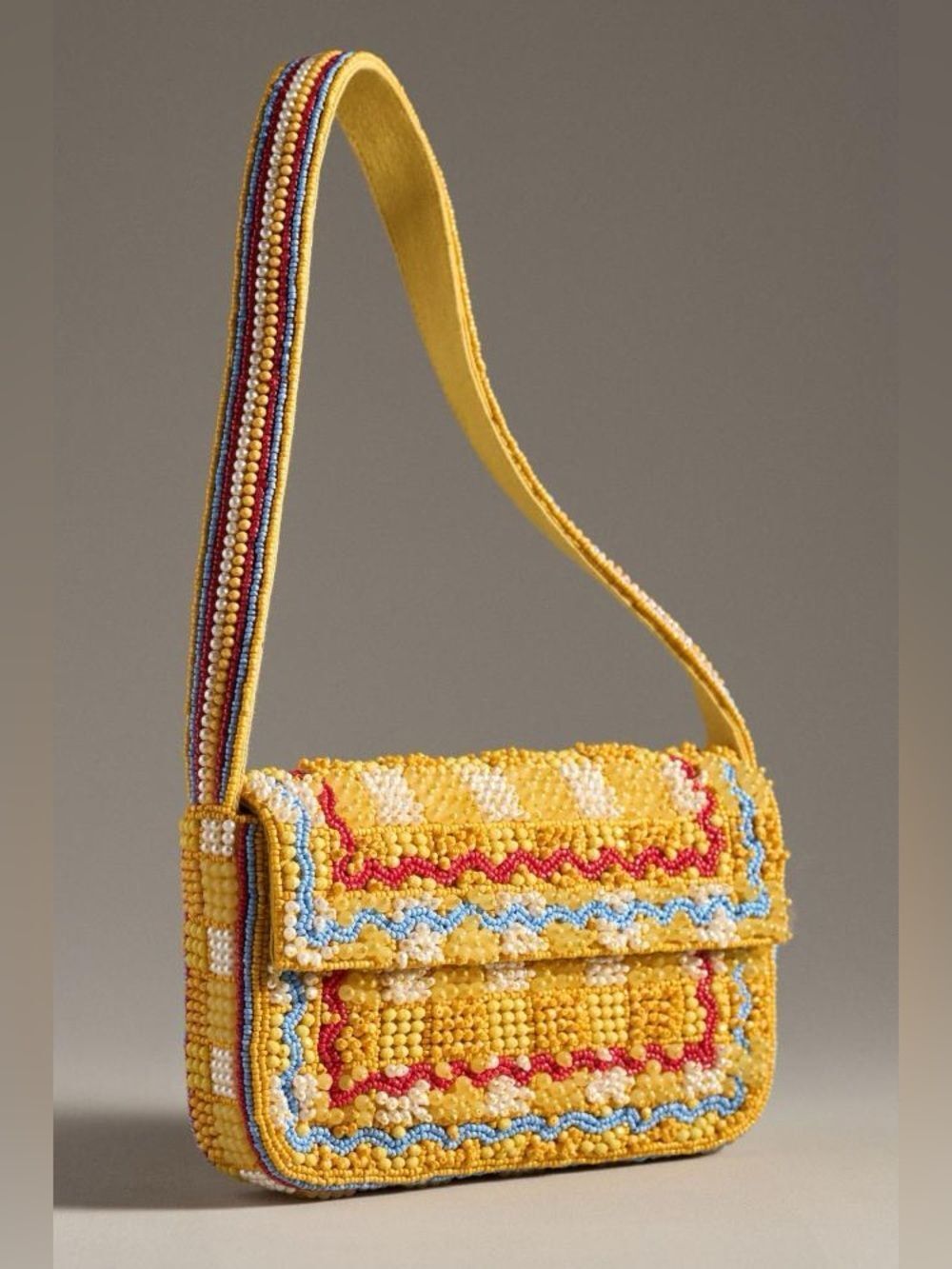 New Anthropologie x Maeve Fiona Beaded Bag: Geometric Edition One Size